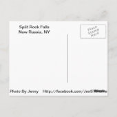 Split Rock während Irene Postkarte (Rückseite)