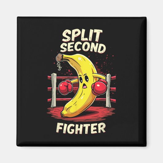 Split Second Fighter Muay Thai Mixed Martial Arts Magnet (Vorne)