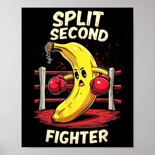 Split Second Fighter Muay Thai Mixed Martial Arts  Poster (Vorne)