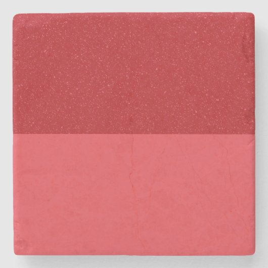 Split Speckle Tomato-Red Marble Untersetzer (Custo (Vorderseite)