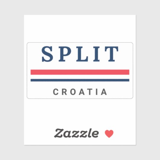 Split Stadt Kroatien Aufkleber (Blatt)