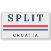 Split Stadt Kroatien Aufkleber (Vorderseite)