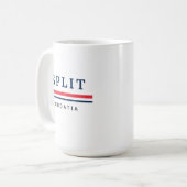 Split Stadt Kroatien Kaffeetasse (Vorderseite Links)