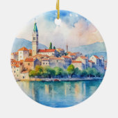 Split Stadt Kroatien Keramik Ornament (Hinten)