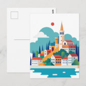 Split Stadt Kroatien Postkarte (Vorne/Hinten)