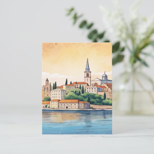 Split Stadt Kroatien Postkarte (Stehend Vorderseite)