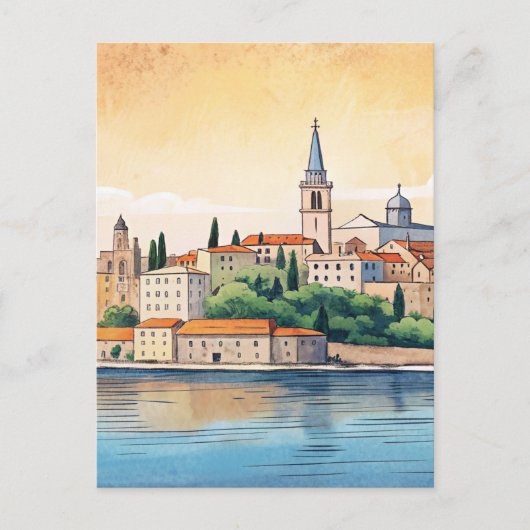 Split Stadt Kroatien Postkarte (Vorderseite)
