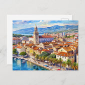 Split Stadt Kroatien Postkarte (Vorne/Hinten)