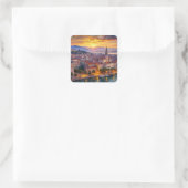 Split Stadt Kroatien Quadratischer Aufkleber (Tasche)
