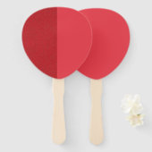 Split Texture Petal Fan - Tomatenrot (Custom) Fächer (Vorne und Hinten)