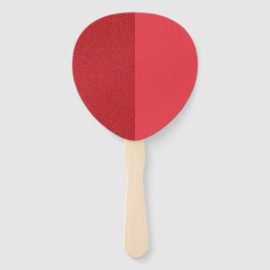 Split Texture Petal Fan - Tomatenrot (Custom) Fächer