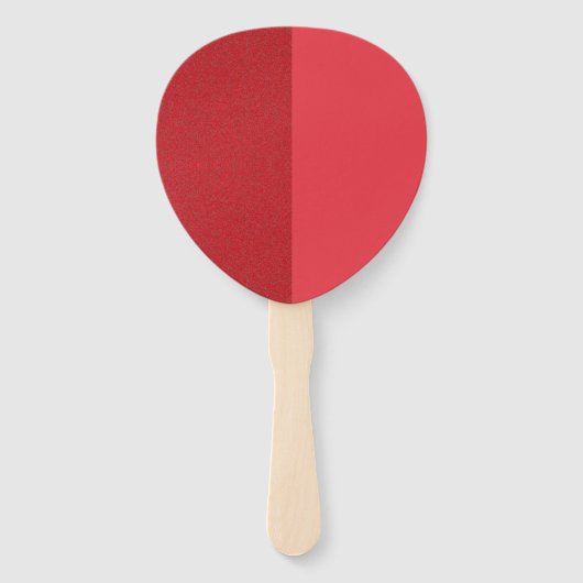 Split Texture Petal Fan - Tomatenrot (Custom) Fächer (Vorderseite)