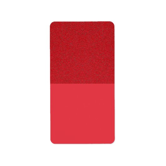 Split Texture Tomato Red Return Label - Anpassen Adressaufkleber (Vorne)