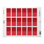 Split Texture Tomato Red Return Label - Anpassen Adressaufkleber (Vorne)