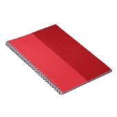 Split-Texture Tomato Red Spiral Notebook (Custom) Notizblock (Rechte Seite)