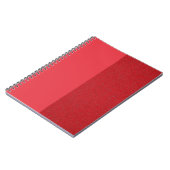 Split-Texture Tomato Red Spiral Notebook (Custom) Notizblock (Linke Seite)