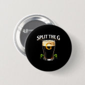 Split the g irish beer st patricks day pub  button (Vorne & Hinten)