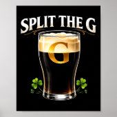 Split the g irish beer st patricks day pub  poster (Vorne)