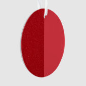 Split Tomato Red Acrylic Ornament - Anpassbar (Vorderseite)
