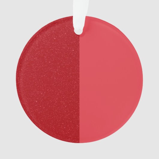 Split Tomato Red Acrylic Ornament - Anpassbar (Vorderseite)