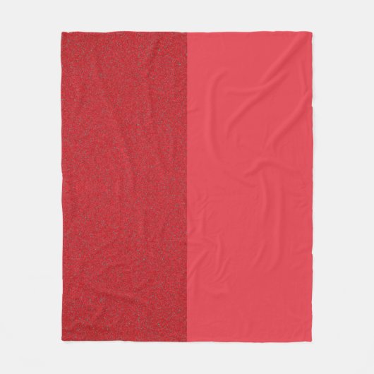 Split Tomato Red Designer Fleece Blanket - Custom (Vorderseite)