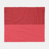 Split Tomato Red Designer Fleece Blanket - Custom (Vorderseite (Horizontal))