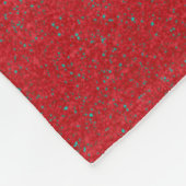Split Tomato Red Designer Fleece Blanket - Custom (Ecke)