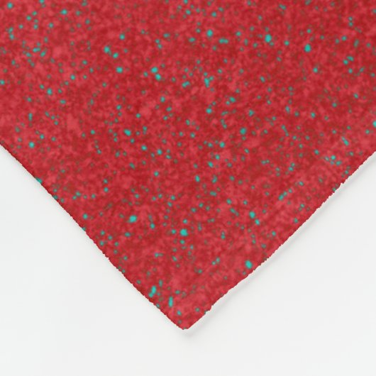 Split Tomato Red Designer Fleece Blanket - Custom (Ecke)