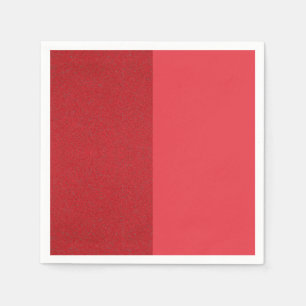 Split Tomato Red Paper Napkin - Bold Duo Design Serviette