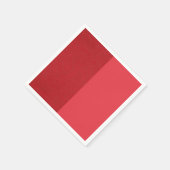Split Tomato Red Paper Napkin - Bold Duo Design Serviette (Ecke)