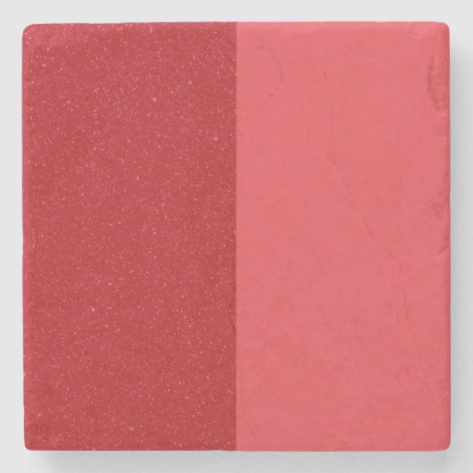 Split Tomato Red Stone Untersetzer - Anpassbar (Vorderseite)