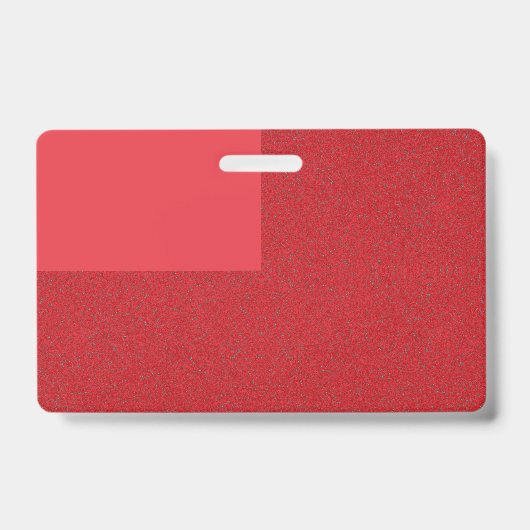 Split Tomato Red Textured ID Abzeichen - Anpassbar Ausweis (Vorderseite)