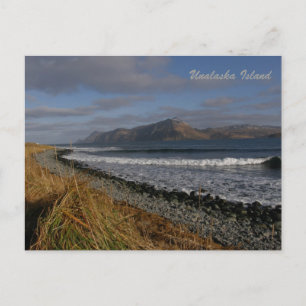 Split Top Mountain auf der Insel Unalaska Postkarte