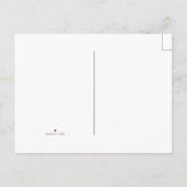 Split V Virginia Staat Liebe Einladungspostkarte (Rückseite)