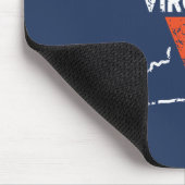 Split V Virginia Staat Liebe Mousepad (Ecke)