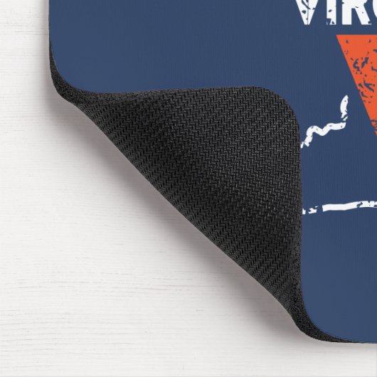 Split V Virginia Staat Liebe Mousepad (Ecke)