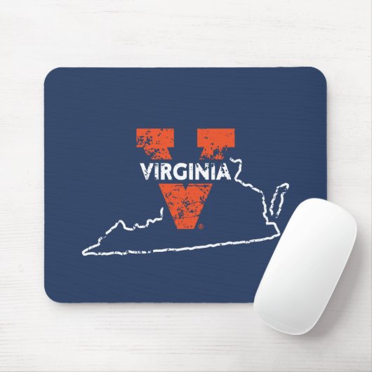 Split V Virginia Staat Liebe Mousepad (Mit Mouse)