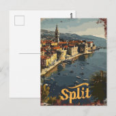 Split Vintage Postkarte (Vorne/Hinten)