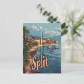 Split Vintage Postkarte (Stehend Vorderseite)