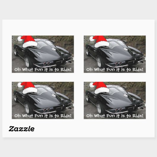 Split Window Rechteckiger Aufkleber (Blatt)