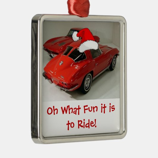 Split Window Silbernes Ornament (Rechts)