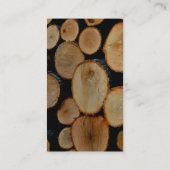 Split Wood Business Logs Splitting Visitenkarte (Rückseite)