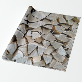 Split Wood Pile Geschenkpapier