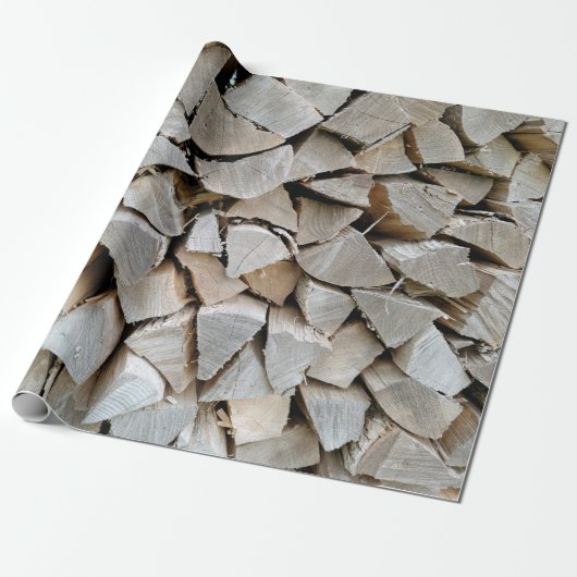 Split Wood Pile Geschenkpapier (Ungerollt)