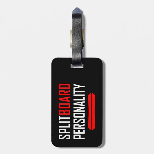 Splitboard-Persönlichkeit Gepäckanhänger (Rückseite vertikal)