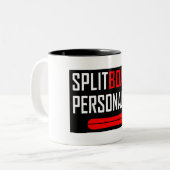 Splitboard-Persönlichkeit Zweifarbige Tasse (Vorderseite Links)
