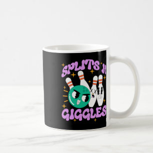 Splits in Giggles Funny Bowling Team Bowler Sports Kaffeetasse