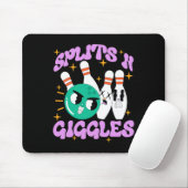 Splits in Giggles Funny Bowling Team Bowler Sports Mousepad (Mit Mouse)