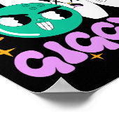 Splits in Giggles Funny Bowling Team Bowler Sports Poster (Ecke)
