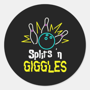 Splits n Giggles Runder Aufkleber
